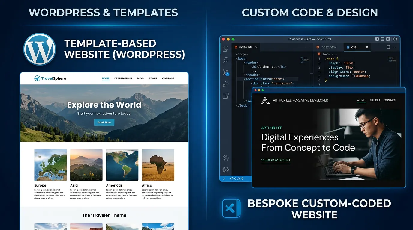 WordPress vs Custom Websites: Which Is Right for Your Business?