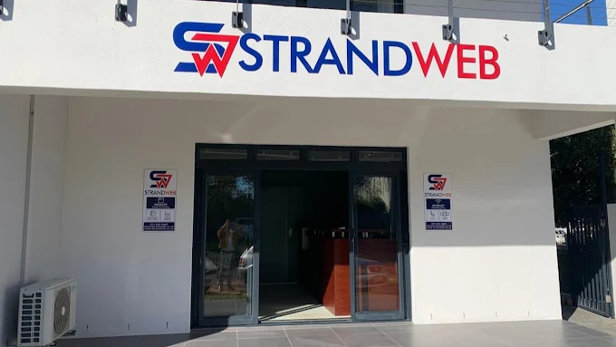 Strand Web office entrance at Crossfire Place, Paardevlei